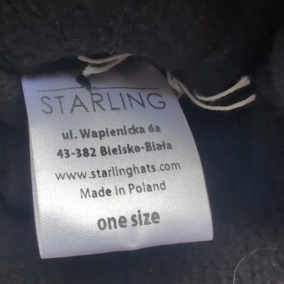 Starling Faux Fox Fur Fleece Lined Warm Winter Knit Hat NWOT Small - Picture 6 of 10